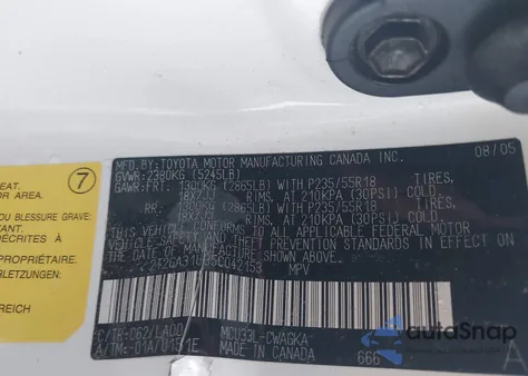 2005 Lexus Rx 330 из США, поврежденный, VIN 2T2GA31U35C042153